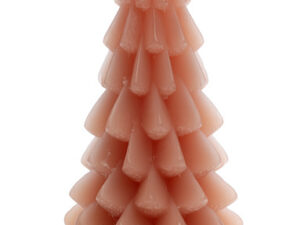 Kerstboom kaars klein - Terra roze