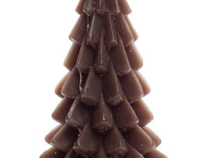Kerstboom kaars groot - Coffee