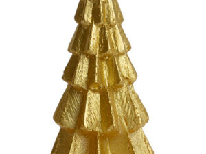 Kerstboom kaars klein - Goud