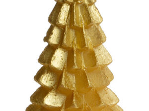 Kerstboom kaars groot - Goud