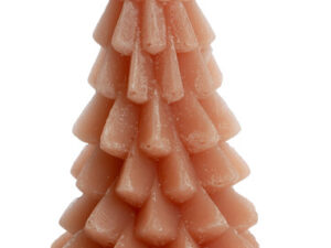 Kerstboom kaars groot- Terra roze