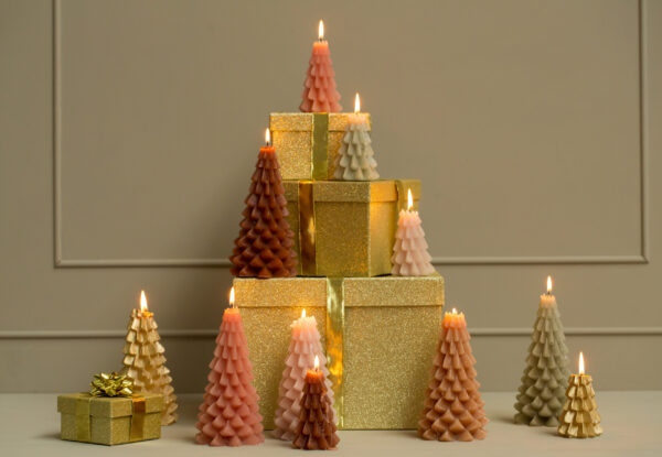 Kerstboom kaars groot - Fudge - Afbeelding 3