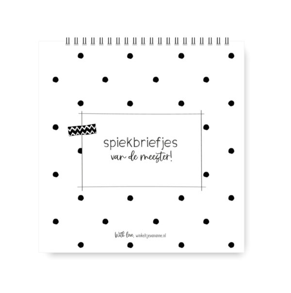 To do boekje - Mini - Spiekbriefjes van de meester