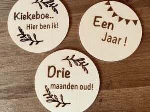 Mijlpaalkaartjes bloem