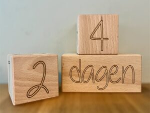Mijlpaalblokken gelaserd ( kleine set )