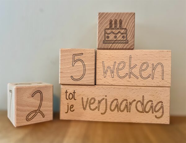Mijlpaalblokken gelaserd ( grote set )