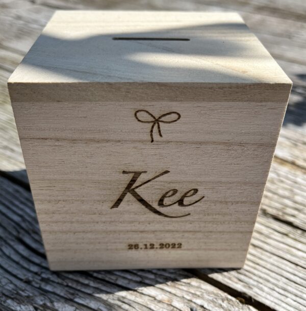Houten spaarpot - Afbeelding 5