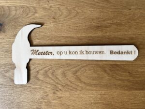 Meester, op u kon ik bouwen.