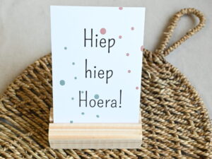 Kaart - Hiep hiep hoera