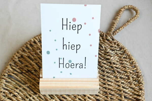 Kaart - Hiep hiep hoera