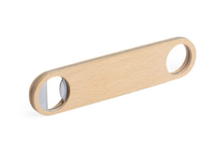 Grote platte houten flessenopener