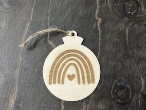 Kerstbal hanger regenboog 1
