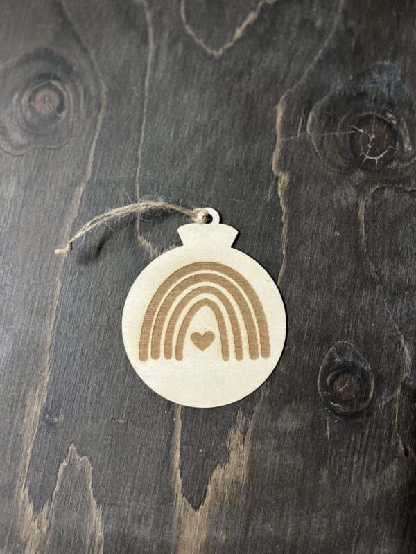 Kerstbal hanger regenboog 1