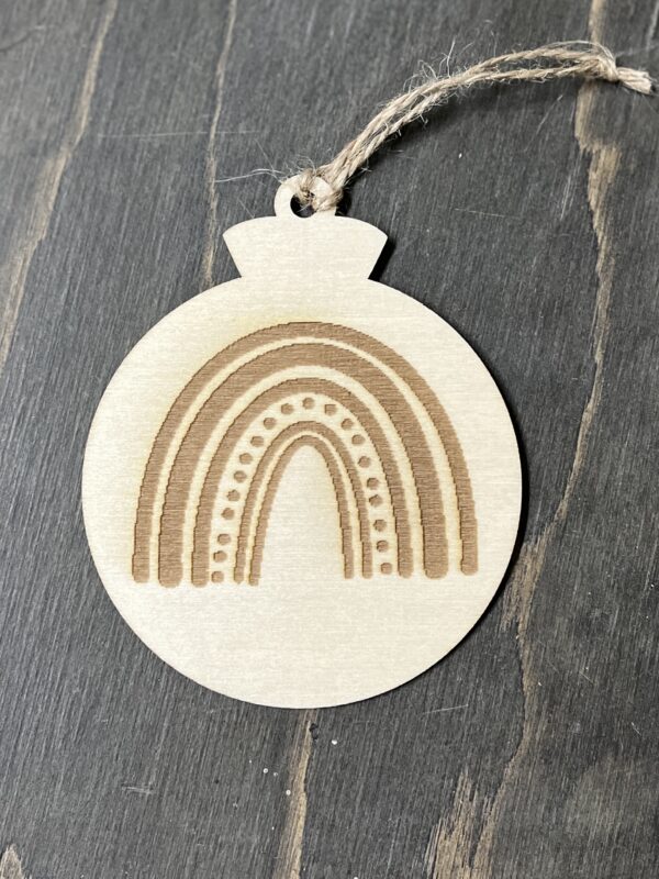 Kerstbal hanger regenboog 2