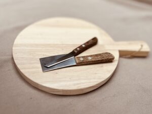 Borrelplank rond rubberwood
