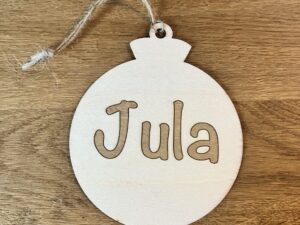 Kerstbal hanger naam