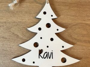 Kerstboomhanger met naam
