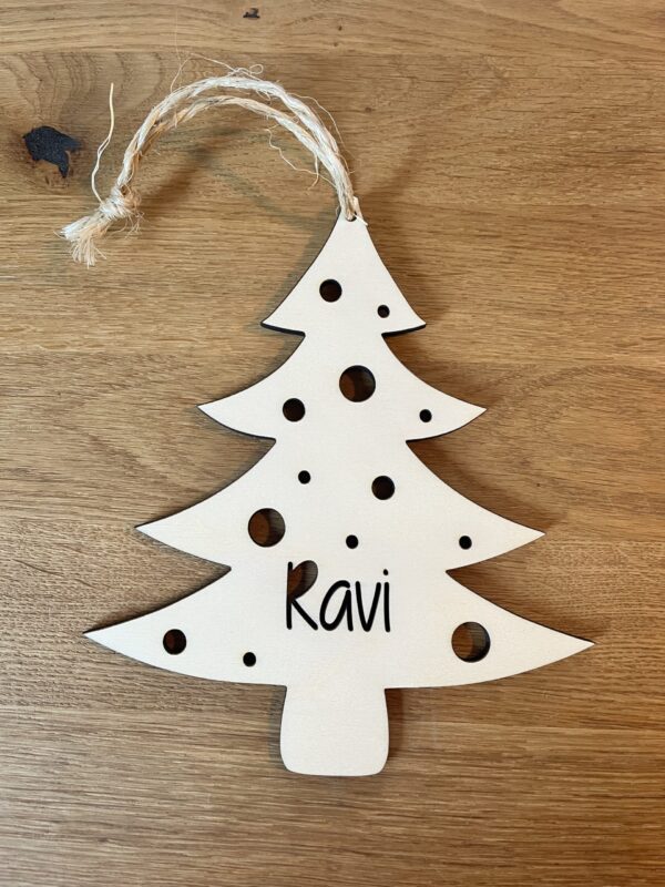 Kerstboomhanger met naam