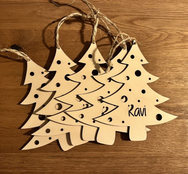 Kerstboomhanger met naam - Afbeelding 2