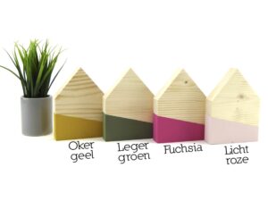 Houten huisje - Diverse kleuren