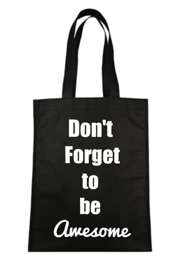Katoenen tas - Be awesome - Keuze uit 3 kleuren tas