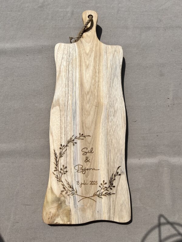 Borrelplank teak xl - Afbeelding 2
