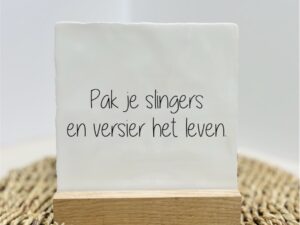 oud Hollandse tegeltjes, wit, tekst