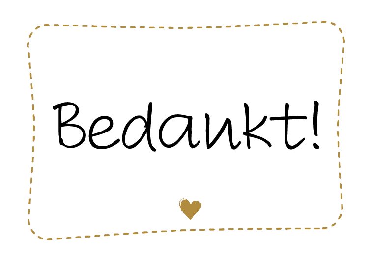 Bedankt