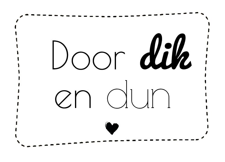 Door dik en dun